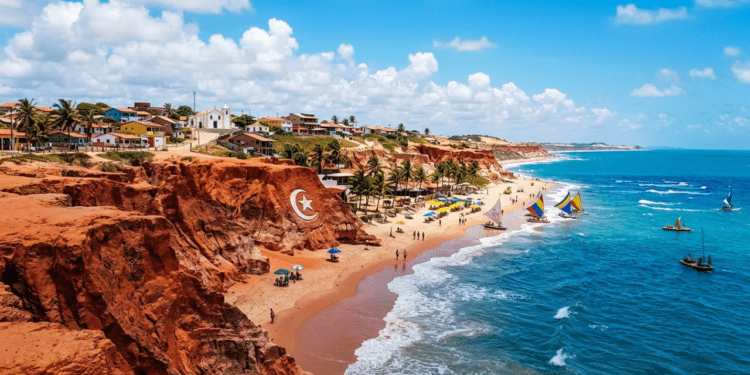 Um paraíso no Ceará onde montanhas vermelhas encontram o azul intenso do mar e uma história que permanece viva
