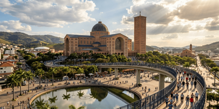 Atrás apenas do Vaticano, essa cidade brasileira tem o 2º maior templo católico do planeta e é abençoada com a calmaria típica do interior
