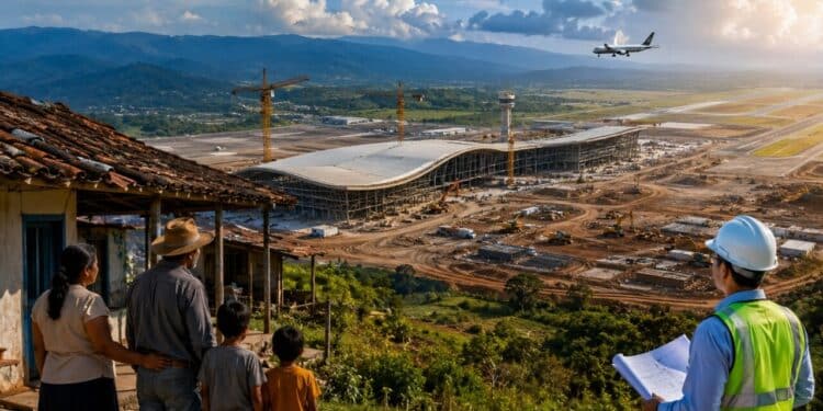 Megaprojeto para construção de novo aeroporto de R$ 1,1 bilhão vai impulsionar economia, mas provoca retirada de 250 famílias de suas casas