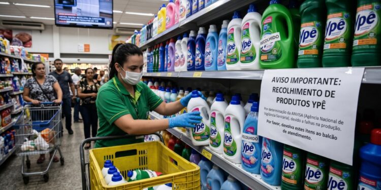 Lista de produtos Ypê que a Anvisa mandou recolher imediatamente de todos os mercados