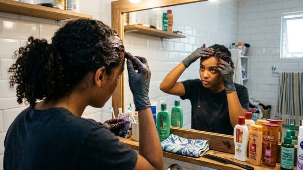 Parei de gastar no salão usando shampoos que tonalizam o branco durante o banho