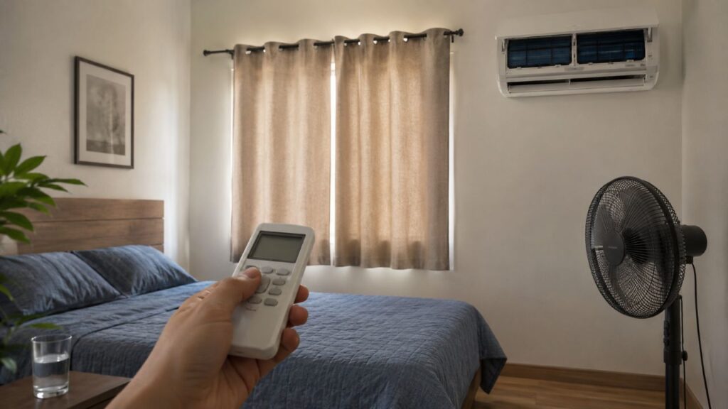 Comunicado acende alerta para quem usa ar-condicionado e ventilador durante o calor intenso