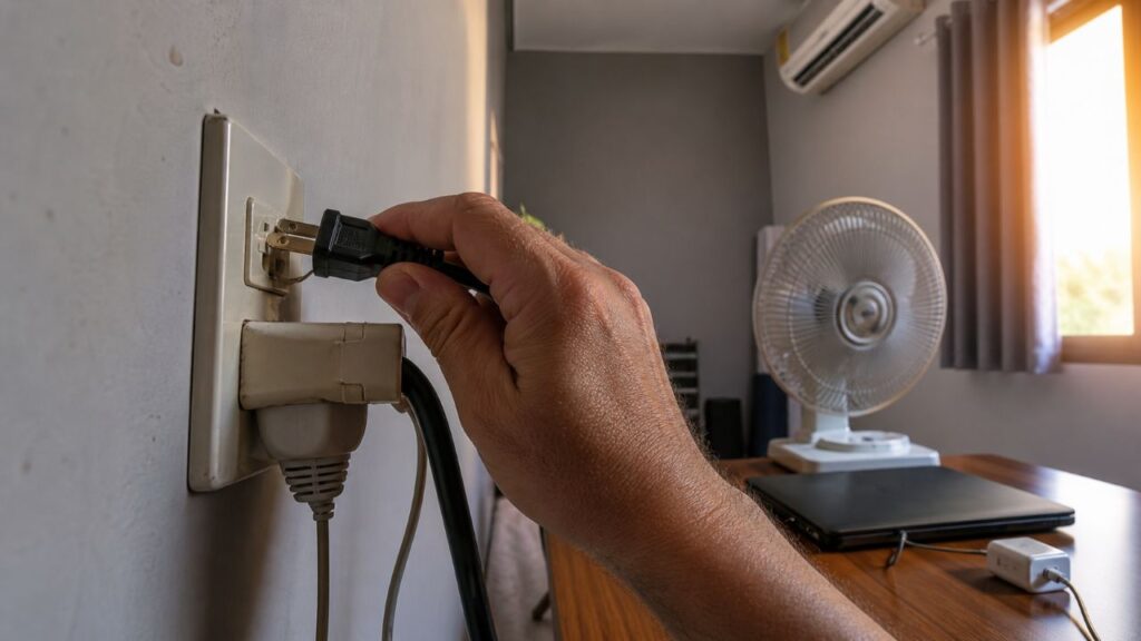 Quem usa ar-condicionado e ventilador neste calor recebe comunicado importante