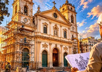Igreja mais antiga de Porto Alegre vai passar por megaobra de restauração com investimento de R$ 3 milhões, que pode durar até 7 anos
