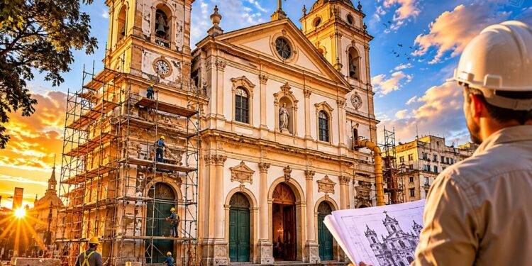Igreja mais antiga de Porto Alegre vai passar por megaobra de restauração com investimento de R$ 3 milhões, que pode durar até 7 anos