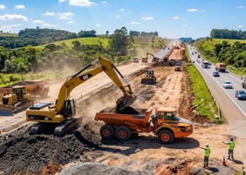 Obras de duplicação da BR-277 entre Palmeira e Irati ganham ritmo acelerado e entram em nova fase de terraplenagem para melhorar o fluxo e reduzir pontos de conflito no tráfego
