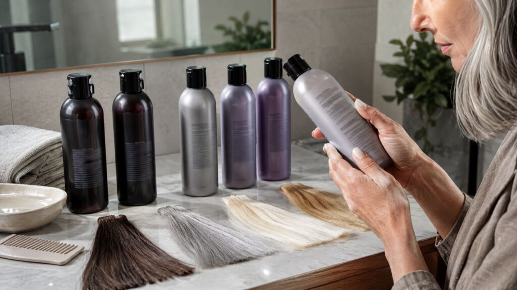 4 shampoos acessíveis que podem disfarçar cabelos brancos sem deixar os fios cheios de química