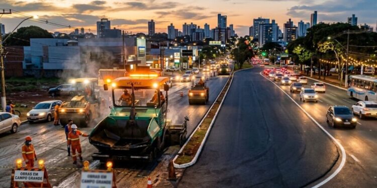 Investimento de R$ 45 milhões promete transformar ruas e avenidas de Campo Grande com novas obras de recapeamento para valorizar bairros e melhorar a qualidade de vida da população