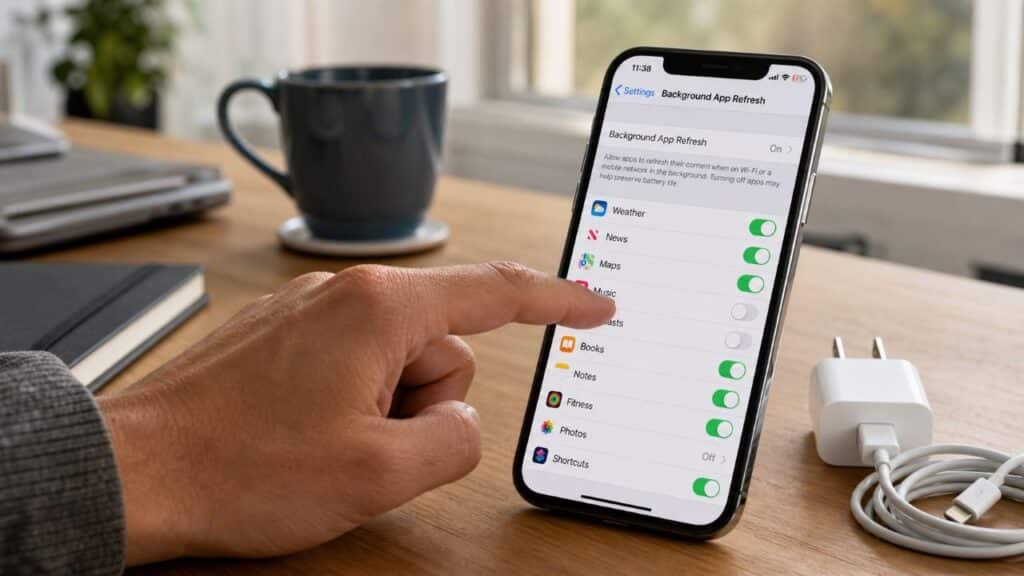 A bateria do seu iPhone está descarregando muito rápido? Uma configuração costuma resolver o problema melhor do que um carregador novo