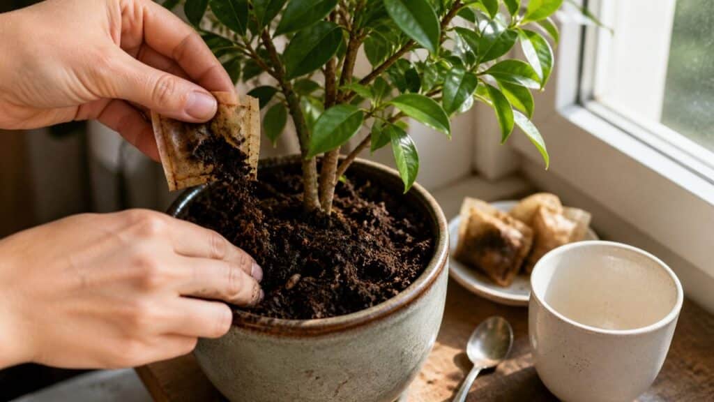 Muitas pessoas pensam que é lixo, mas os saquinhos de chá são ouro para as suas plantas
