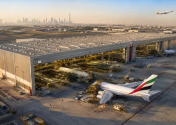 Maior centro de manutenção aeronáutica do mundo começa a ser construído pela Emirates em megaprojeto estratégico para a aviação global de aproximadamente R$ 25,5 bilhões