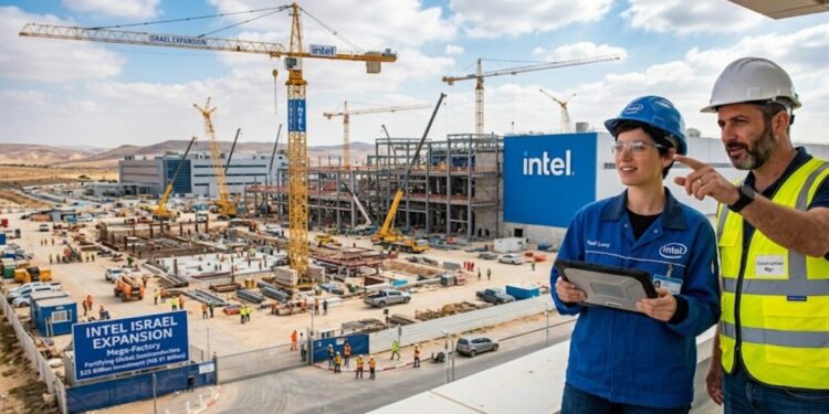 Intel anuncia expansão histórica de R$ 131 bilhões em Israel para fortalecer produção global de semicondutores com obra de ampliação em megafábrica