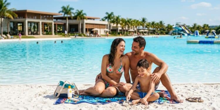 Maior praia artificial da América do Sul fica em Goiás e trata 4,5 milhões de litros de água a cada quatro horas