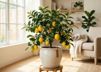 Essa árvore frutífera em vaso dá frutos em casa, é fácil de manter e ainda perfuma todo o ambiente