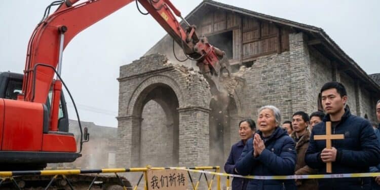 Governo chinês aperta cerco a igrejas protestantes no país e manda demolir templo