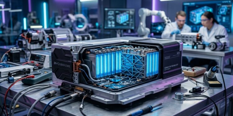 BYD projeta baterias inovadoras de estado sólido para veículos elétricos a partir de 2027