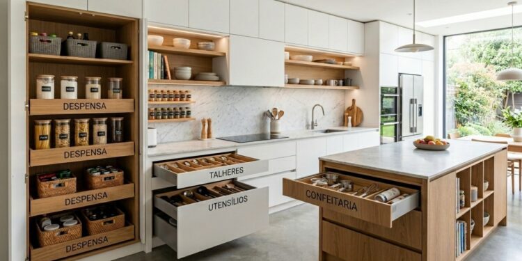 5 tendências de armazenamento para uma cozinha mais limpa e organizada