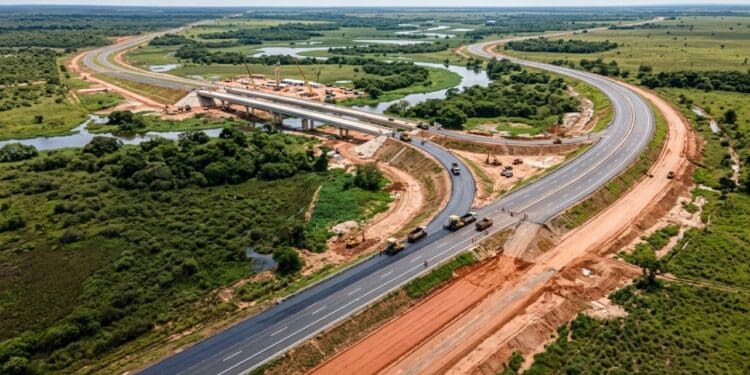 Obra de 55 km na BR-419 chega a 80% com investimento de R$ 212 milhões no Mato Grosso do Sul