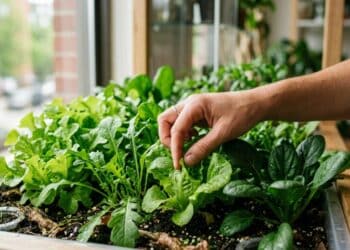 Como cultivar hortaliças folhosas em ambientes internos e colhê-las repetidamente