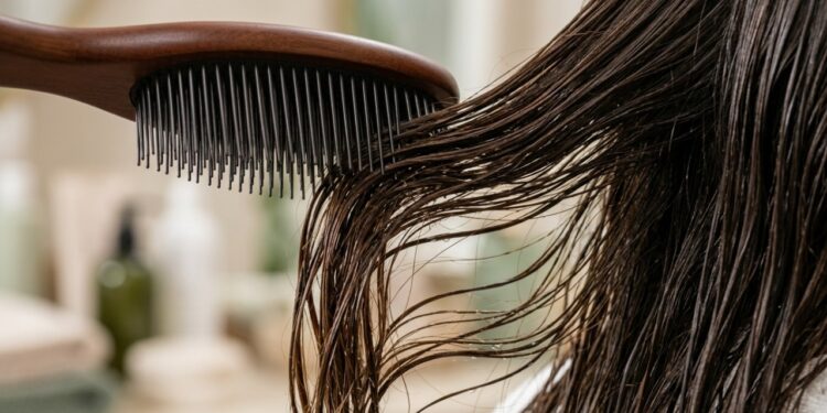 Escovar o cabelo molhado do jeito errado aumenta a quebra sem que muita gente perceba