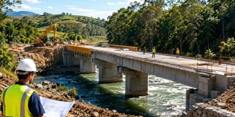 Projeto para construir nova ponte de R$ 978 mil promete melhorar o acesso à comunidade rural em SC e substituir ponte molhada para permitir tráfego contínuo mesmo durante cheias do rio