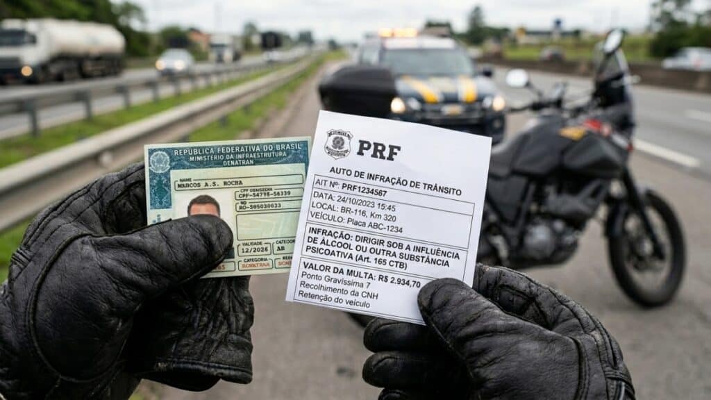 O prejuízo milionário de 500 motociclistas multados em nova operação da PRF