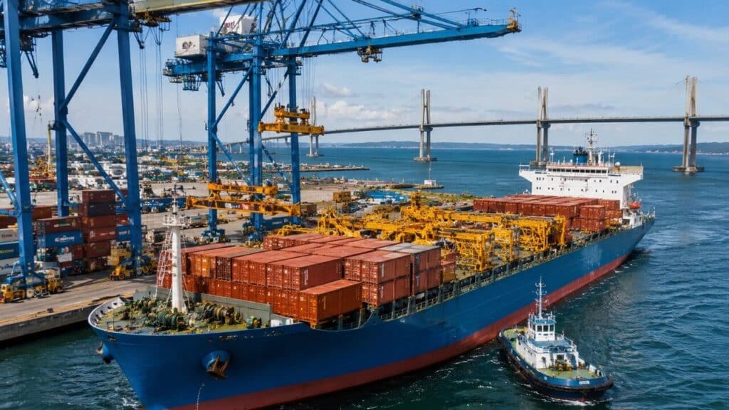 Construção da maior ponte da América Latina avança no Nordeste com navio da China chegando com mais de 800 toneladas de materiais para projeto de R$ 10,4 bilhões