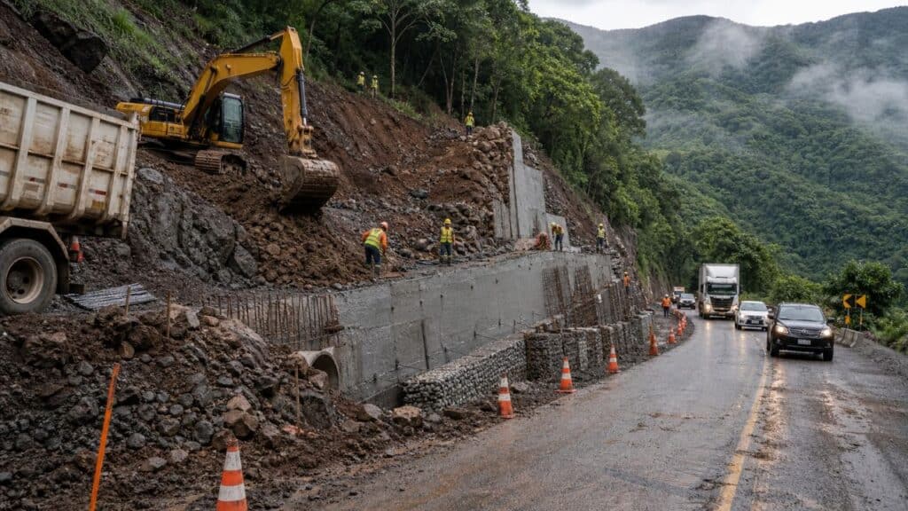 Obras na Serra Gaúcha avançam com R$ 244,7 milhões para recuperar trechos afetados por enchentes