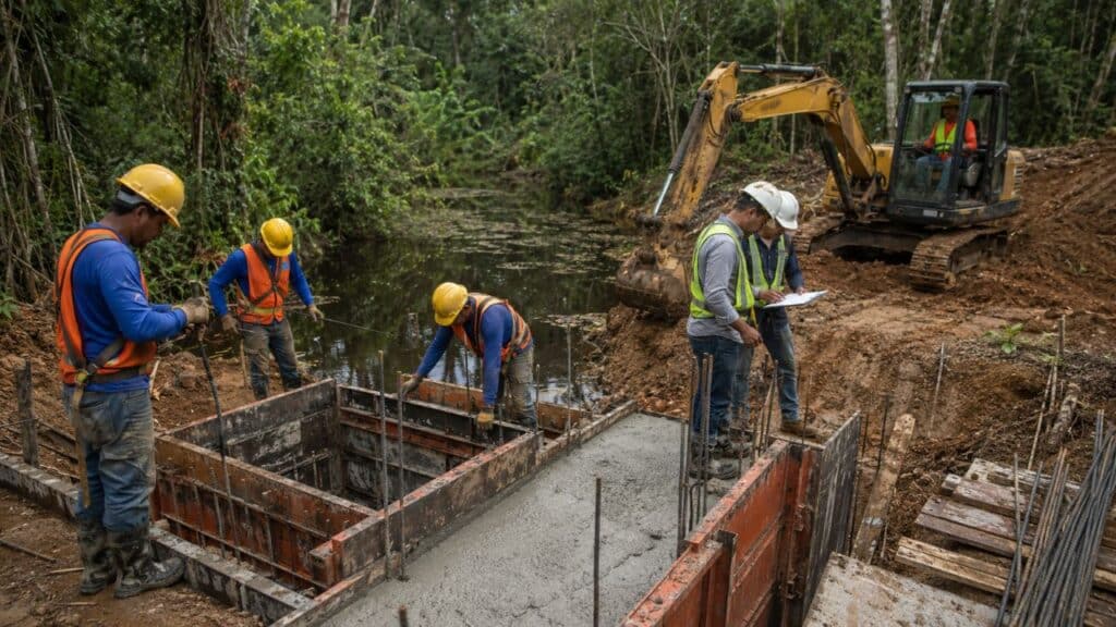 A BR-319 avança com três pontes de concreto no coração da ligação entre Manaus e Porto Velho