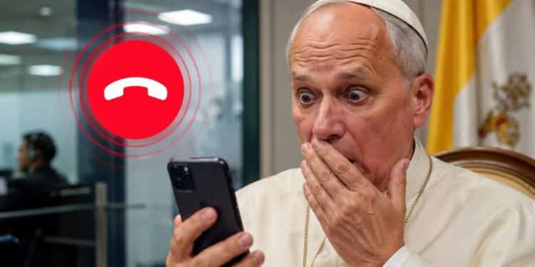 Papa Leão é surpreendido após atendente desligar ligação 'na sua cara' durante contato com banco