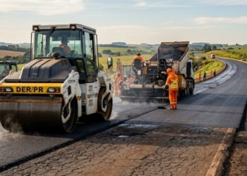 Rodovia PR-566 em Itapejara d’Oeste recebe reforço no pavimento com ação do DER/PR e investimento de R$ 212 milhões
