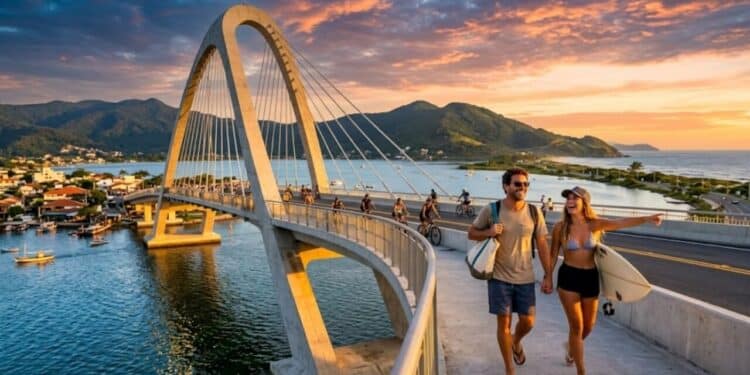Nova ponte em Florianópolis vai reduzir o tempo de viagem em 10% no trajeto até as praias do Leste da cidade em SC