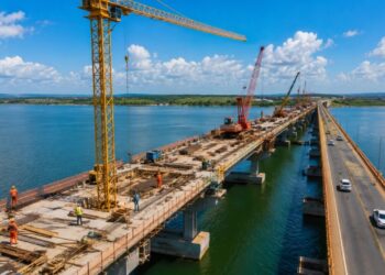 Duplicação da ponte entre Palmas e Luzimangues chega em fase avançada com 65% de execução e tem conclusão prevista para 2026