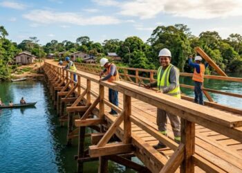 Construção da ponte entre Nuquini e Tucumatuba chega a 80% de execução e acelera conclusão da obra para beneficiar mais de 5 mil pessoas em 10 comunidades rurais, facilitando o deslocamento de moradores