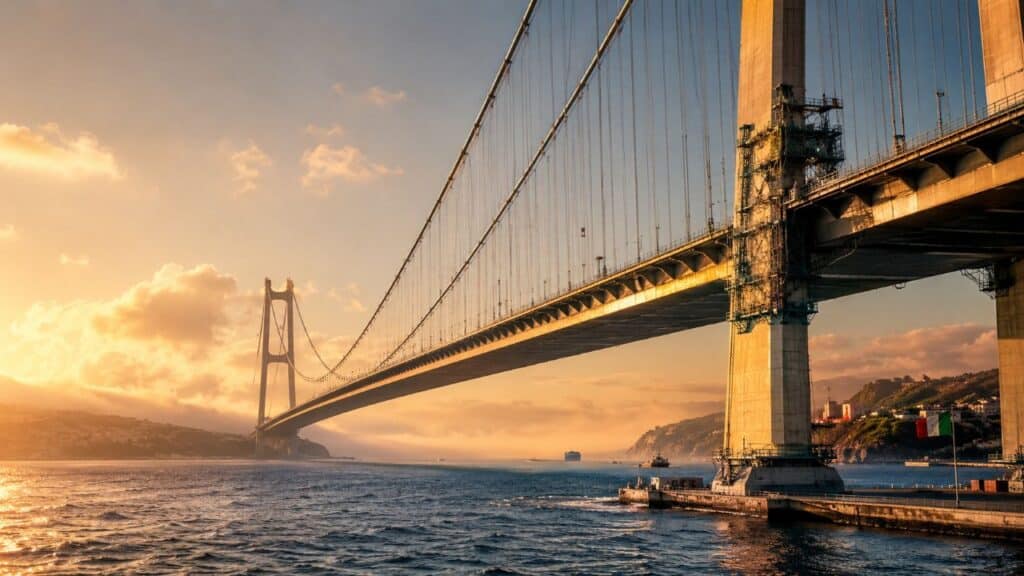 A “Rio-Niterói” italiana de R$ 83 bilhões: a ponte-monstro que vai ligar a Sicília ao continente e mudar o mapa do Mediterrâneo