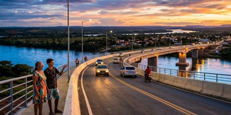 Nova ponte sobre o Rio Balsas com quase 200 metros muda completamente a ligação entre cidades do Maranhão e acaba com a espera de mais de 40 anos da população