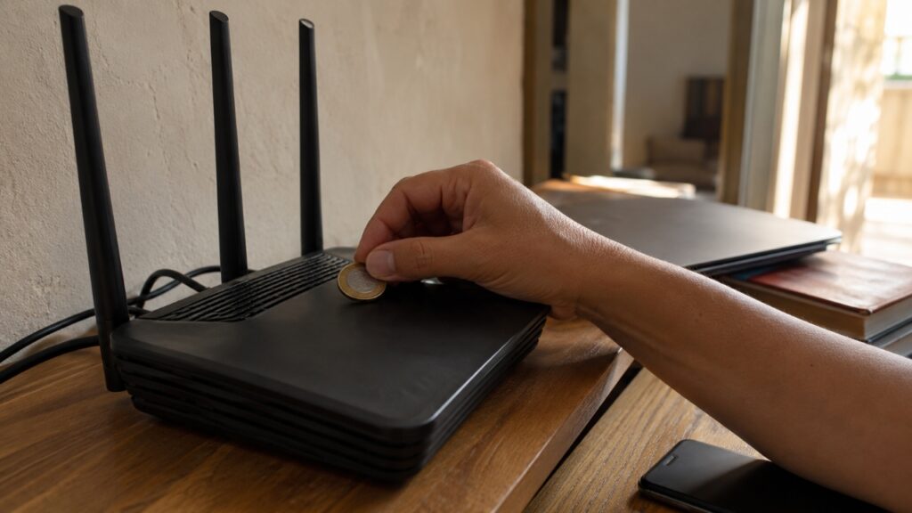 Colocar uma moeda em cima do roteador Wi-Fi: o que isso faz e por que tanta gente recomenda