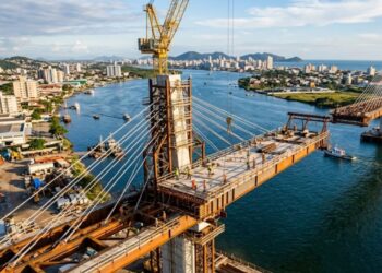Liberação das obras marca avanço da ponte de R$ 13,1 milhões que vai ligar cidades em Santa Catarina para melhorar a mobilidade urbana e reduzir gargalos históricos