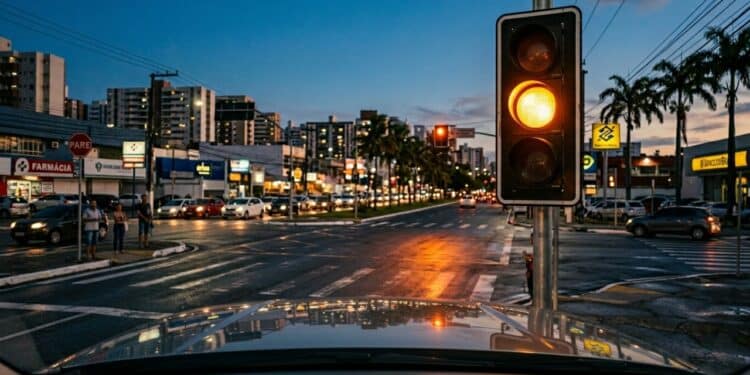Atitude frequente no semáforo gera multa pesada e 7 pontos na carteira