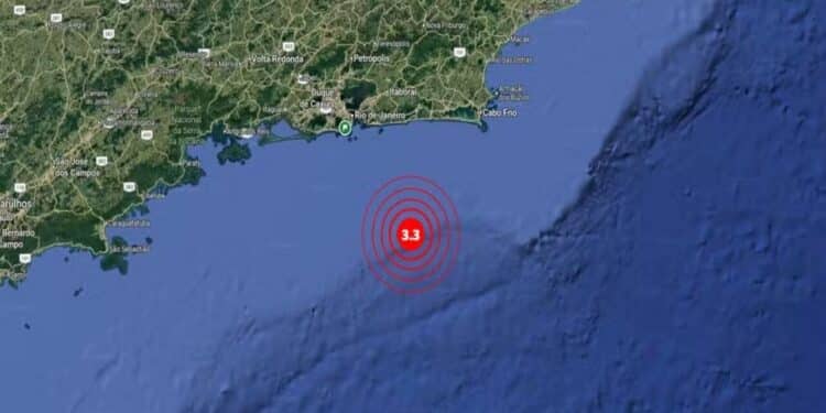 Tremor de terra de magnitude 3,3 atinge o litoral do Rio de Janeiro e chama atenção de moradores