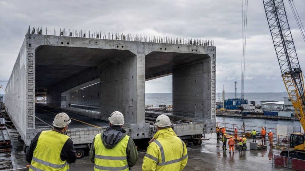 Dinamarca afunda blocos de 73,5 mil toneladas no Mar Báltico para criar túnel que liga países em 10 minutos