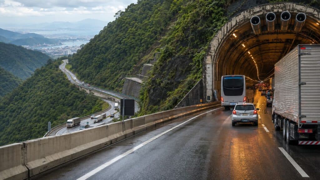 Megaobra com túnel de mais de 6 km promete conectar o interior paulista ao litoral pela Serra do Mar
