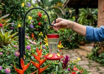 Quando colocar os comedouros para beija-flores para que você esteja preparado para as primeiras chegadas?