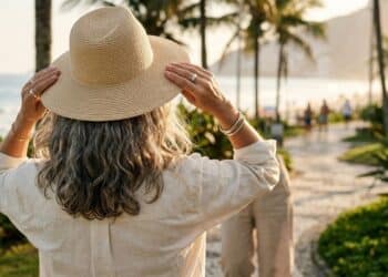 Mulheres na faixa dos 40 e 50 anos que usam bonés e chapéus no sol: como fazer isso com estilo e sem danificar os cabelos