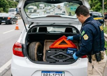 Extintor, estepe e triângulo: o que é obrigatório no carro e o que pode gerar multa em 2026