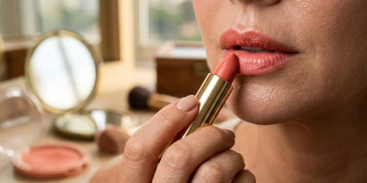 O batom coral que ilumina instantaneamente a sua tez e rejuvenesce o seu rosto a partir dos 50 anos