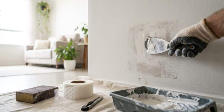 Cuidados durante o reparo do drywall contribuem para um resultado uniforme, segundo especialistas