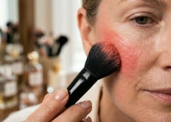 Blush intenso substitui o contorno: o truque fácil para uma pele saudável depois dos 40