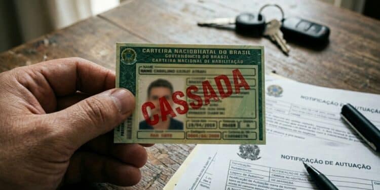 Cassação da CNH em 2026: saiba quais infrações levam ao cancelamento definitivo da habilitação e como funciona o processo