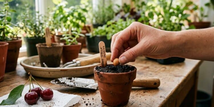 Como plantar um caroço de cereja para cultivar uma árvore frutífera em casa